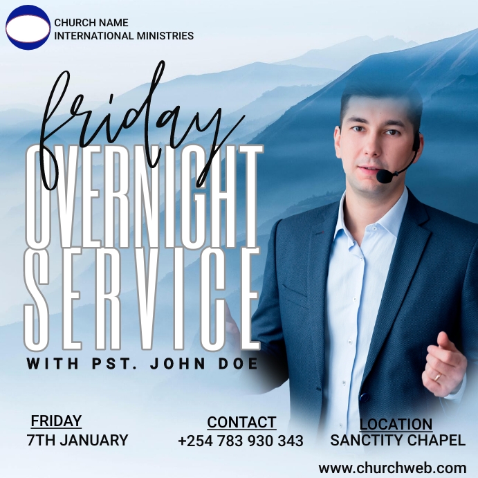Copy of Overnight service flyer | PosterMyWall