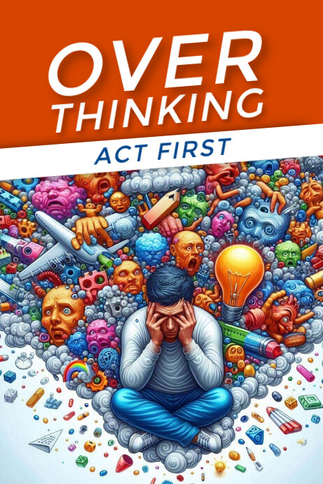 Overthinking Poster template