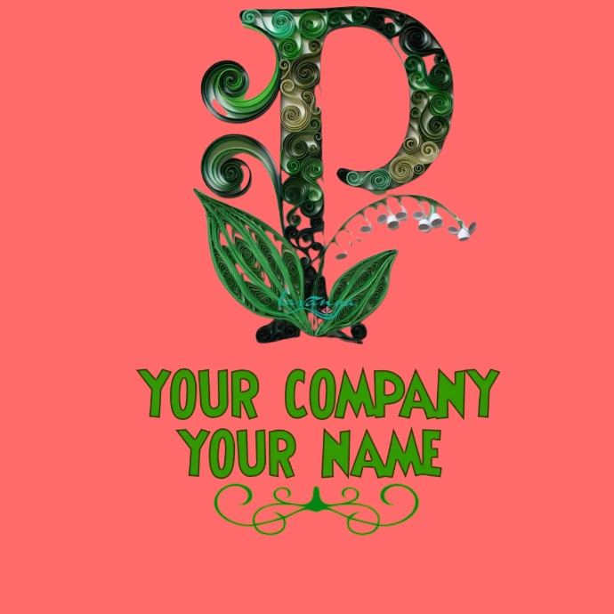 p logo template