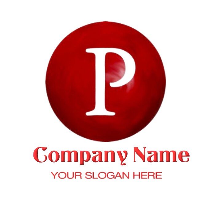 P Logo Template PosterMyWall