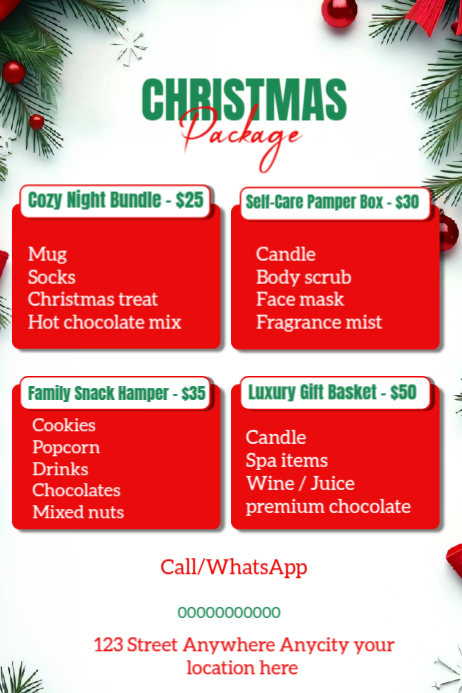 Package Christmas Template | PosterMyWall