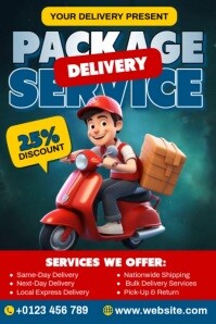 Package Delivery Poster template