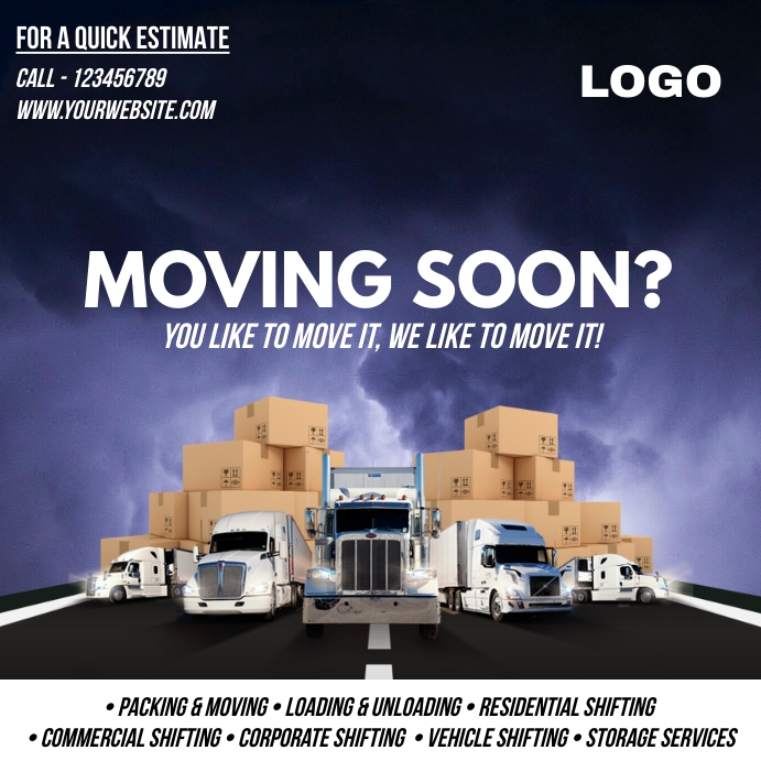 Packers and Movers Template PosterMyWall