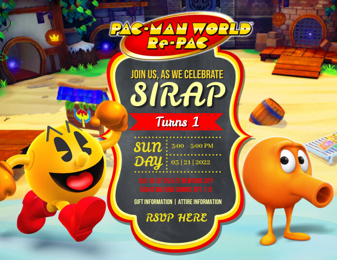 Pacman Template PosterMyWall