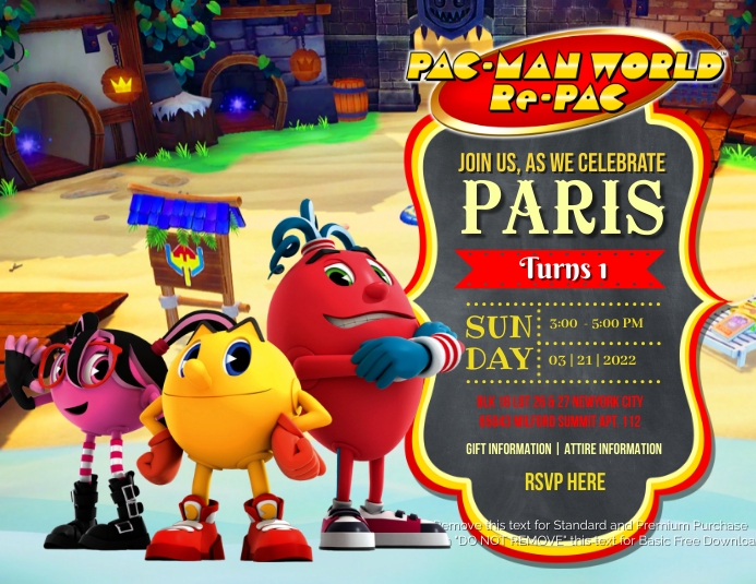 Pacman Template PosterMyWall