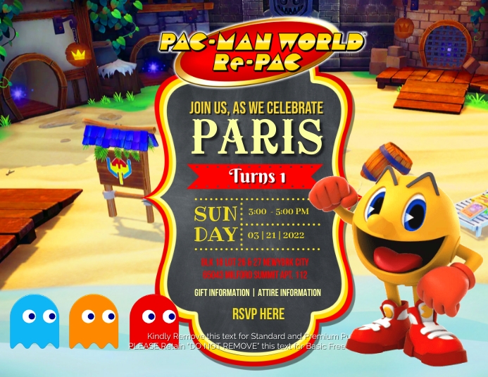 Pacman Template PosterMyWall