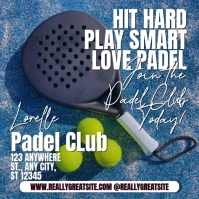PADEL CLUB Instagram Post template