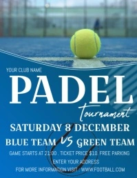 PADEL Flyer (US Letter) template