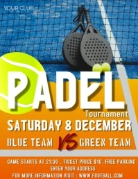 PADEL Flyer (US Letter) template