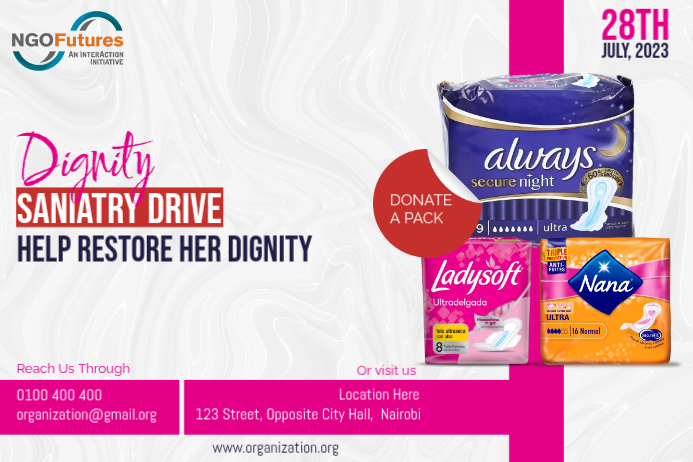 Sanitary Drive Donation Posters Template | PosterMyWall