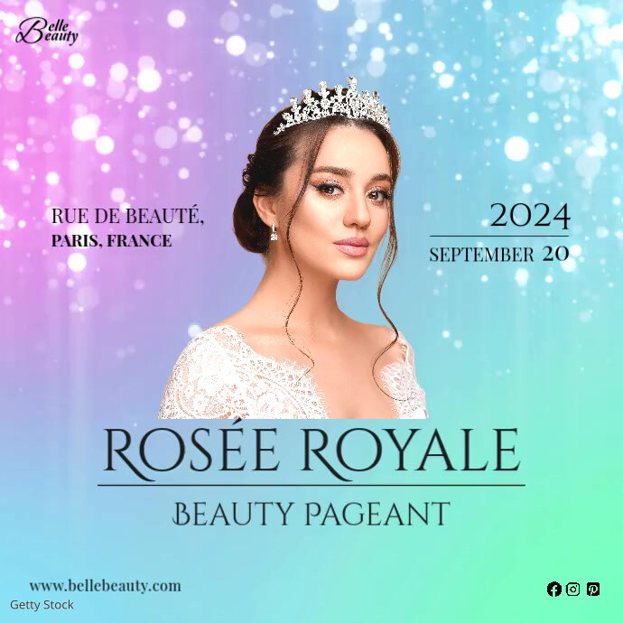 Pageant Ad Post Template | PosterMyWall