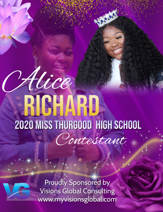 Pageant Contestant Note Pageant Contestant Promo Template | PosterMyWall