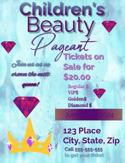 Pageant Flyer Template | PosterMyWall