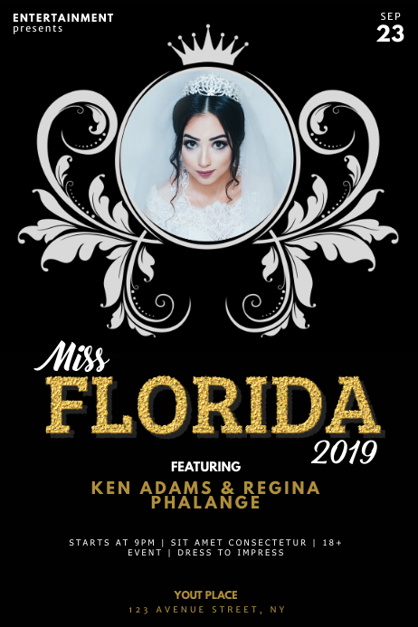 Copy of Pageant flyer Template | PosterMyWall