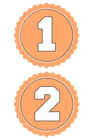 Pageant Number Template A4