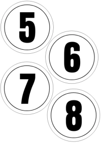Pageant Number Template A4