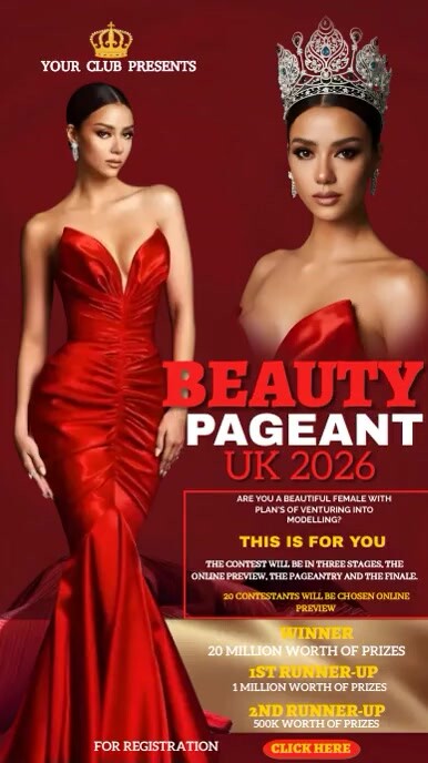 Copy of Pageant poster design video | PosterMyWall