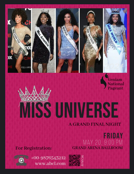 Pageant Template Flyer (US Letter)