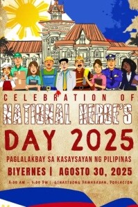 Paglalakbay sa Kasaysayan ng Pilipinas Affiche template