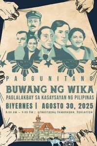 Paglalakbay sa Kasaysayan ng Pilipinas Event Poster template