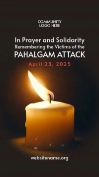 Pahalgam Attack Remembrance Story Template Instagram-Story