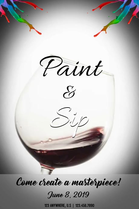 paint-and-sip-template-postermywall