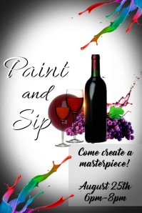 70 Sip And Paint Customizable Design Templates Postermywall