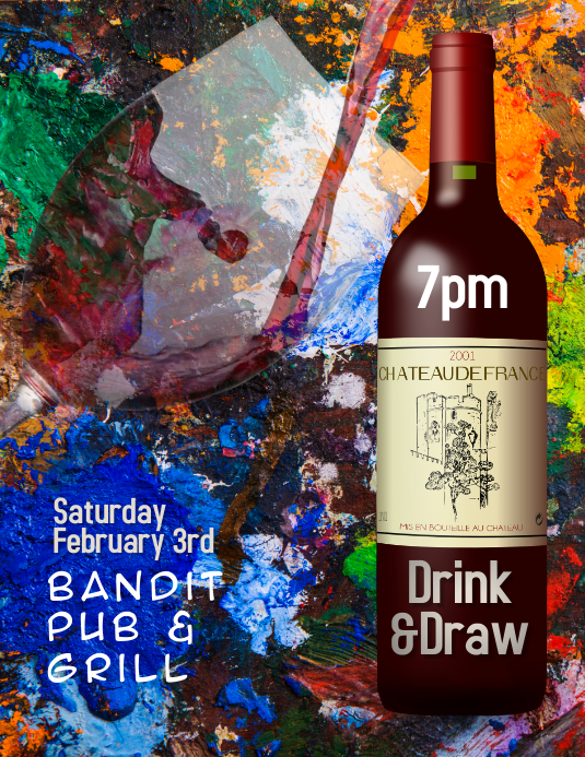 paint and sip Event Flyer Template PosterMyWall