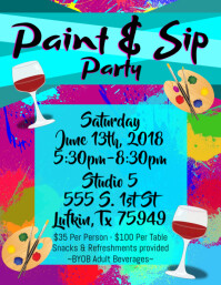 90 Sip And Paint Customizable Design Templates Postermywall