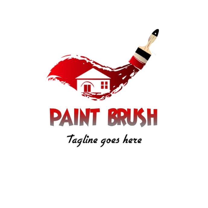 Paint company logo,paint brush logo icon template