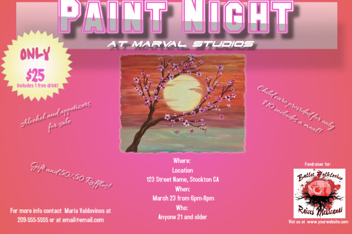 Paint Night Template PosterMyWall
