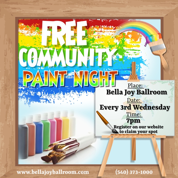 Paint Night Template PosterMyWall