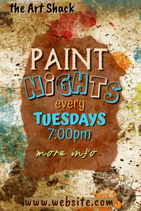 Paint NIght Poster Template | PosterMyWall