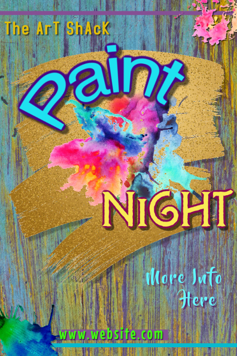 Paint Night Poster Template PosterMyWall