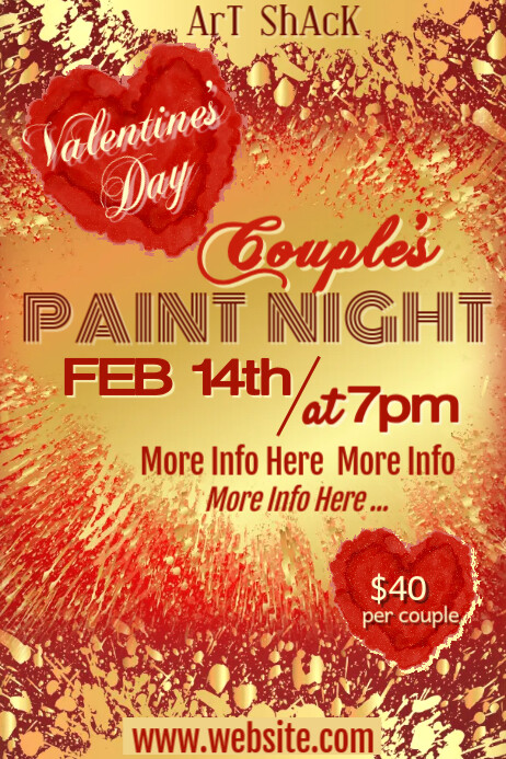 Paint Night Poster Template PosterMyWall