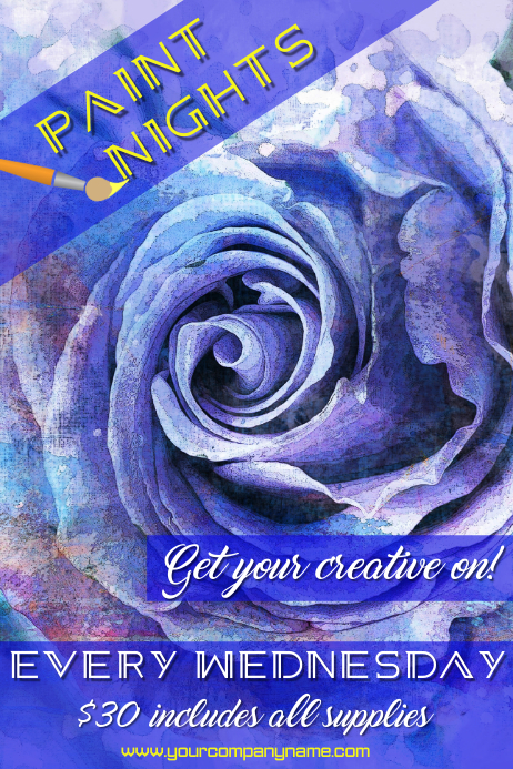 Paint Night Poster Template PosterMyWall