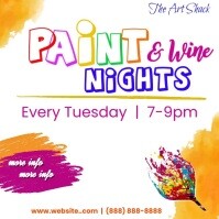 Paint Night Video Template PosterMyWall