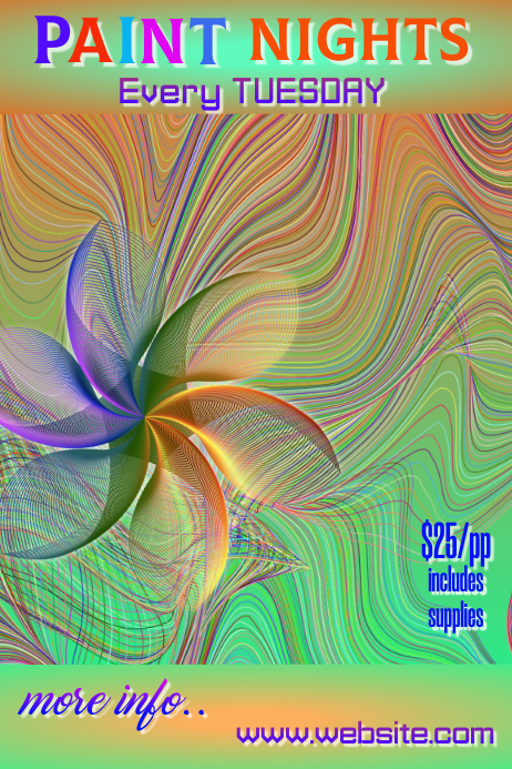 Copy of Paint Nights Poster | PosterMyWall