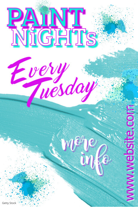 Paint Nights Poster Template PosterMyWall