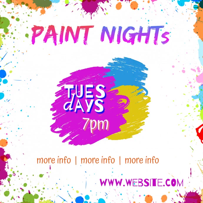 Copy of Paint Nights Video | PosterMyWall