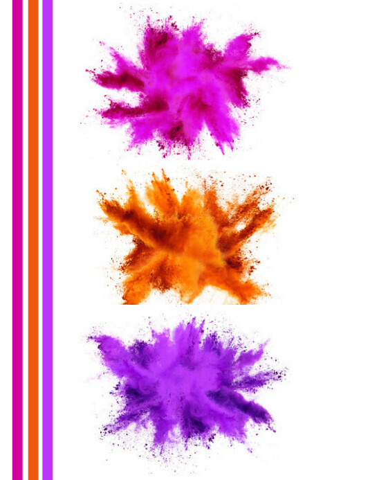 Plantilla de Paint or Water Dissolve color | PosterMyWall