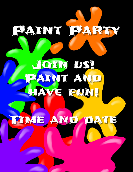 Paint party Event Template PosterMyWall