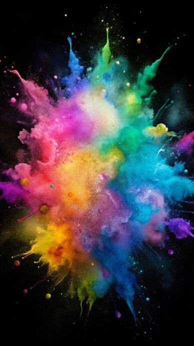Copy of Paint Splash Design with Bold Color Splashes and Abstract ...