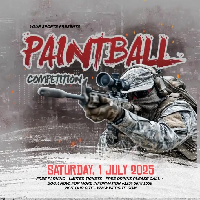 Paintball PosterMyWall