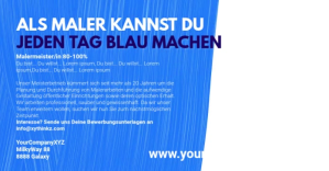 Painter Wanted Advert Mitarbeiter Hiring Job Facebook-Anzeige template