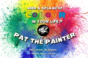 10 570 Painter Business Card Customizable Design Templates