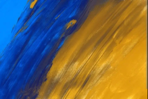 橙色 Painting background Label Template