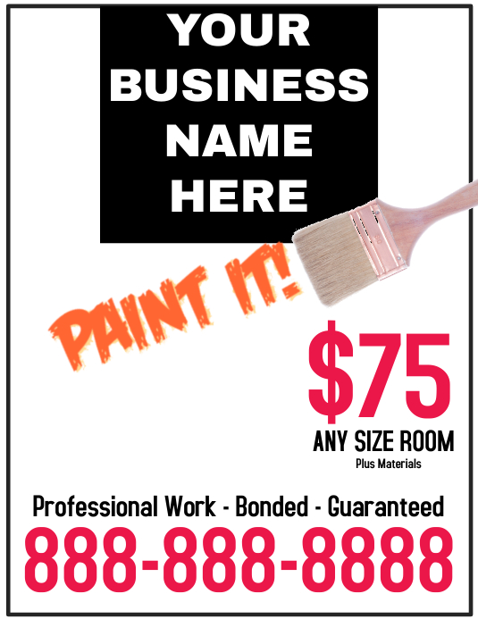 Painting Business Flyer Template PosterMyWall