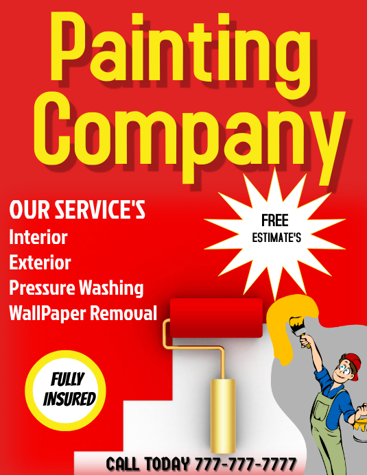 PAINTING COMPANY PAINTER Template PosterMyWall