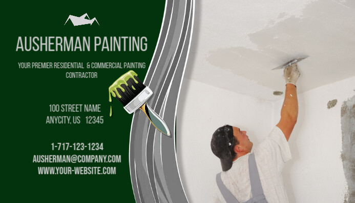Painting Contractor Business Card Template Painting Contractor Business Card Template